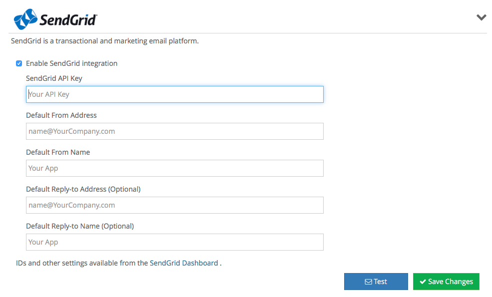 SendGrid Integration