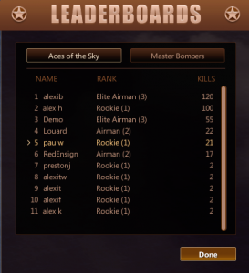 leaderboards